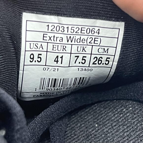 Brooks Ariel 20 Running Shoes Women Size 9.5 2E Black Blue Extra Wide Sneakers - Picture 8 of 9